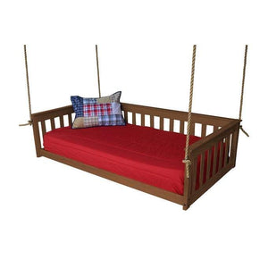 Twin Mission Hanging Daybed with Rope Outdoor Daybed