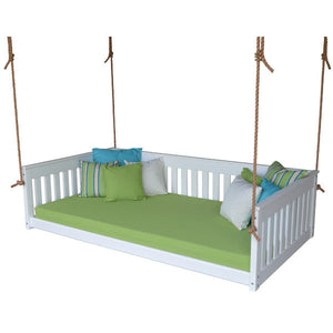 Twin Mission Hanging Daybed with Rope Outdoor Daybed