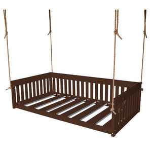 Twin Mission Hanging Daybed with Rope Outdoor Daybed