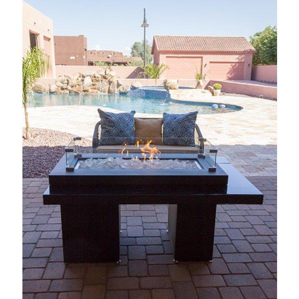 Two Tiered Glass Top Fire Pit Fire Pits