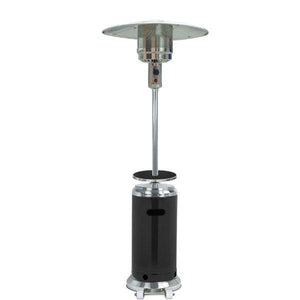 Two Tone Outdoor Patio Heater With Table Patio Heater Black & Stainless Steel