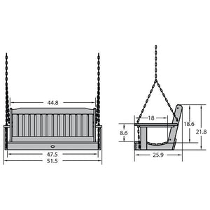 USA Lehigh Porch Swing Porch Swing