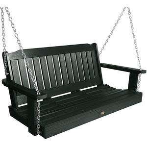 USA Lehigh Porch Swing Porch Swing 4ft Wide Swing / Charleston Green