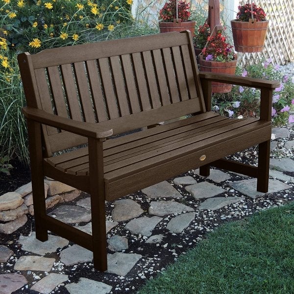 USA Lehigh Synthetic Wood Garden Bench Garden Bench