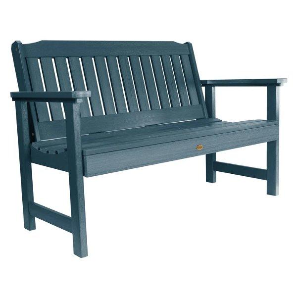 USA Lehigh Synthetic Wood Garden Bench Garden Bench 4ft / Nantucket Blue