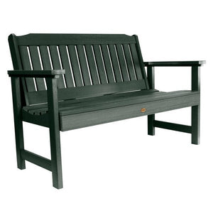 USA Lehigh Synthetic Wood Garden Bench Garden Bench 4ft Wide Bench / Charleston Green