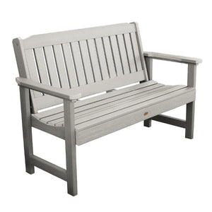 USA Lehigh Synthetic Wood Garden Bench Garden Bench 4ft Wide Bench / Harbor Gray