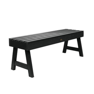 USA Weatherly Backless Picnic Bench Picnic Bench 4ft / Black