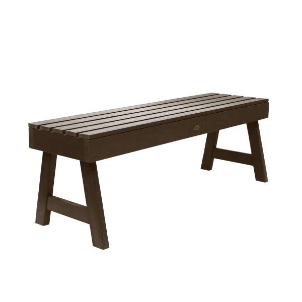 USA Weatherly Backless Picnic Bench Picnic Bench 4ft / Weathered Acorn