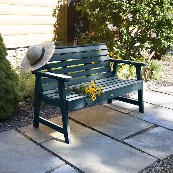 USA Weatherly Synthetic Wood Garden Bench Garden Bench