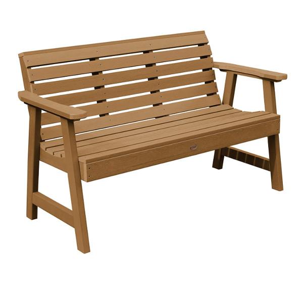 USA Weatherly Synthetic Wood Garden Bench Garden Bench 5ft / Toffee