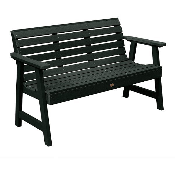 USA Weatherly Synthetic Wood Garden Bench Garden Bench 5ft Wide Bench / Charleston Green