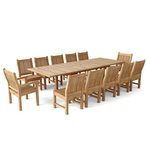 Valencia Sahara 13-Pieces Rectangular Dining Set Dining Set