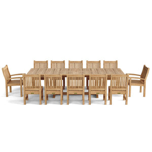 Valencia Sahara 13-Pieces Rectangular Dining Set Dining Set