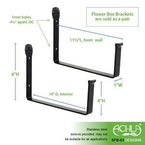 Wall Mount Flower Box Brackets Flower Box Brackets