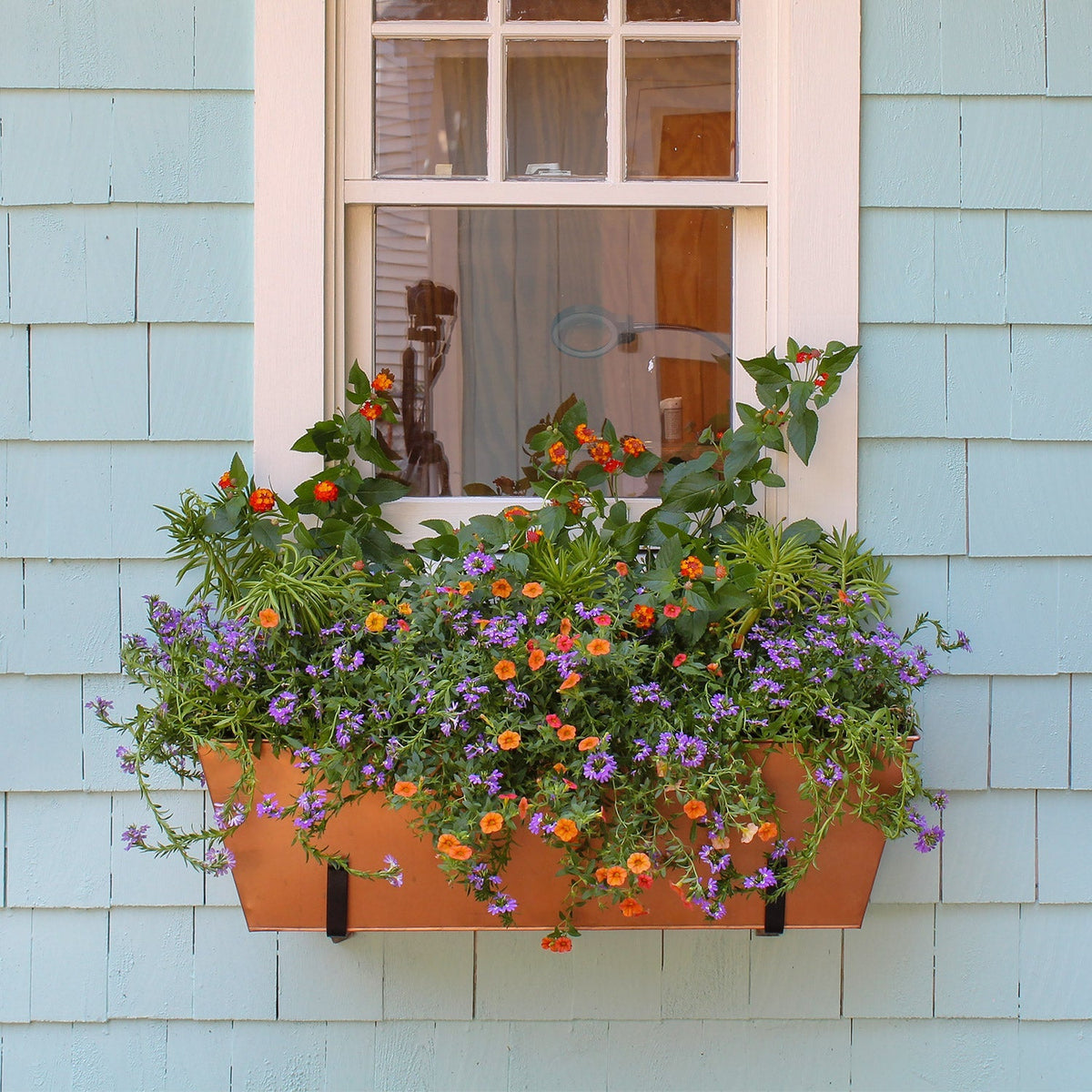 planter box hanging brackets Wall Mount Flower Box Brackets
