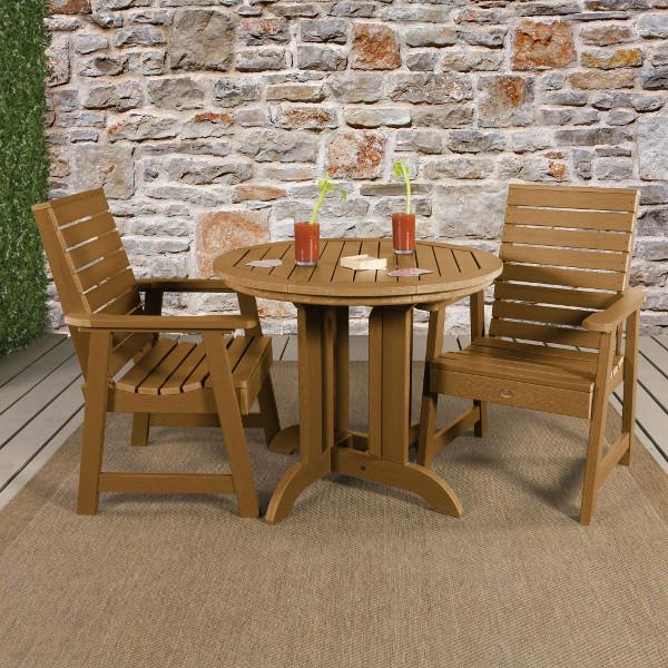 Weatherly 3pc Round Dining Height Table Set Dining Table