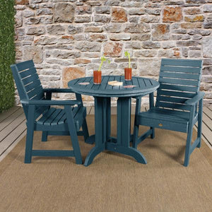 Weatherly 3pc Round Dining Height Table Set Dining Table