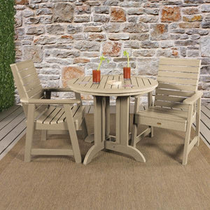 Weatherly 3pc Round Dining Height Table Set Dining Table