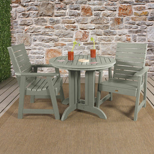Weatherly 3pc Round Dining Height Table Set Dining Table