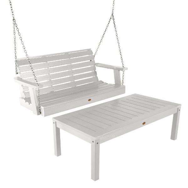 Weatherly 4ft Swing and Coffee Table Swing &amp; Coffee Table