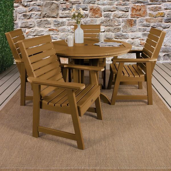 Weatherly 5pc Round Dining Height Table Set Dining Set