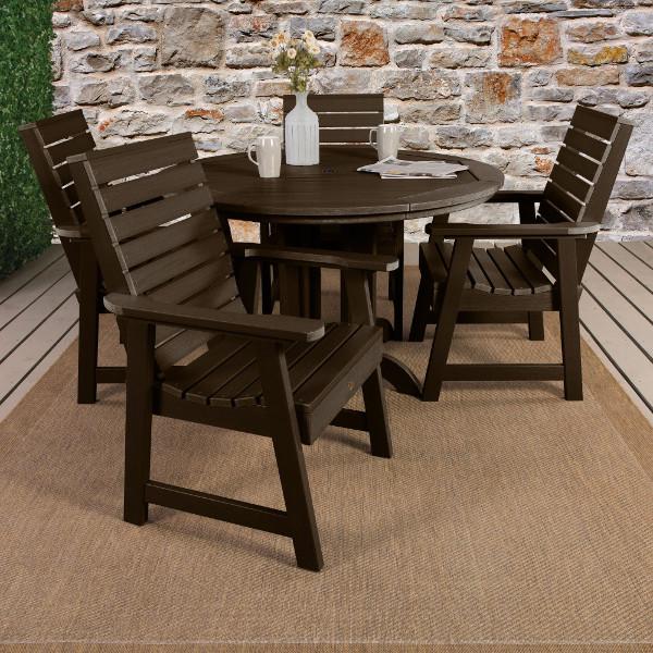 Weatherly 5pc Round Dining Height Table Set Dining Set