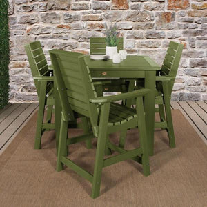 Weatherly 5pc Square Counter Height Outdoor Dining Set Dining Set