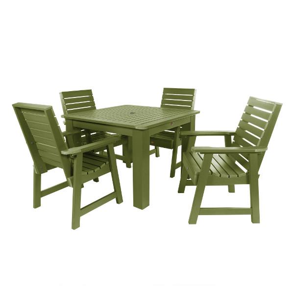 Weatherly 5pc Square Dining Table Set Dining Set Dried Sage