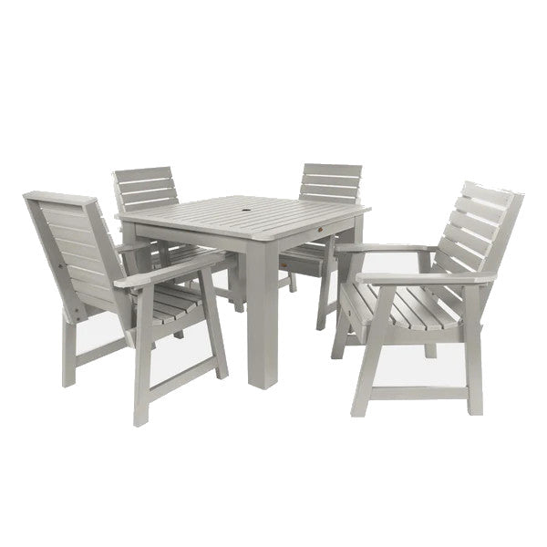Weatherly 5pc Square Dining Table Set