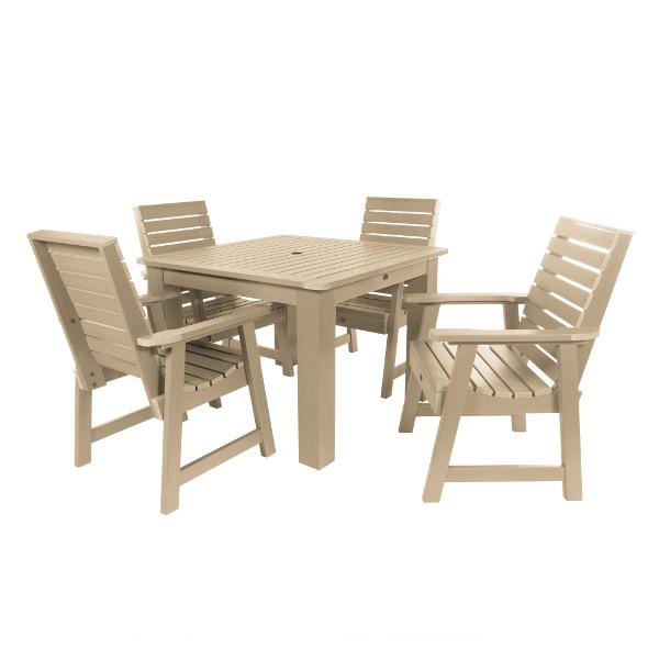 Weatherly 5pc Square Dining Table Set Dining Set Tuscan Taupe