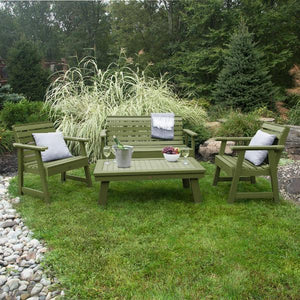 Weatherly Garden Bench and Chairs Conversation Set Conversation Set