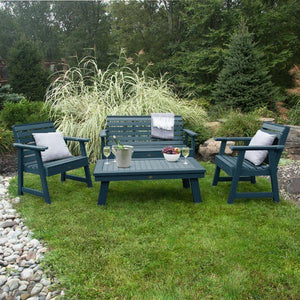 Weatherly Garden Bench and Chairs Conversation Set Conversation Set
