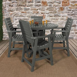 Weatherly Outdoor 5pc Round Counter Dining Set Dining Set