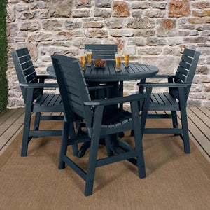 Weatherly Outdoor 5pc Round Counter Dining Set Dining Set