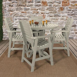 Weatherly Outdoor 5pc Round Counter Dining Set Dining Set