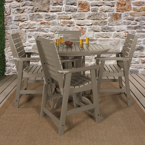 Weatherly Outdoor 5pc Round Counter Dining Set Dining Set