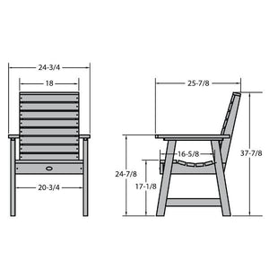 Weatherly Outdoor Dining Armchair Dining Chair