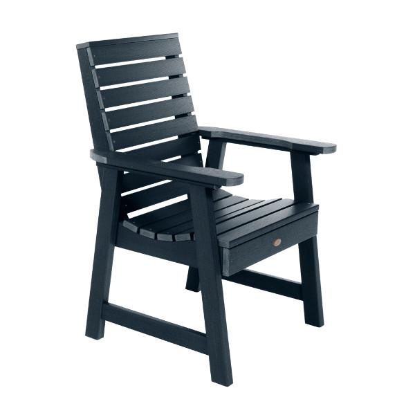 Weatherly Outdoor Dining Armchair Dining Chair Federal Blue