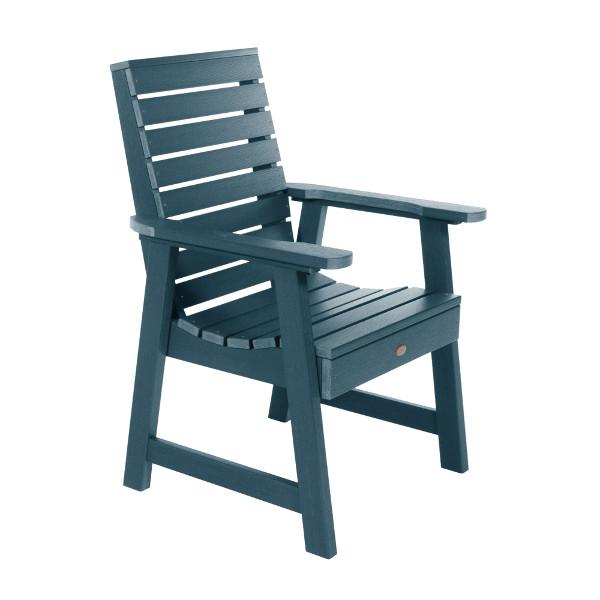 Weatherly Outdoor Dining Armchair Dining Chair Nantucket Blue