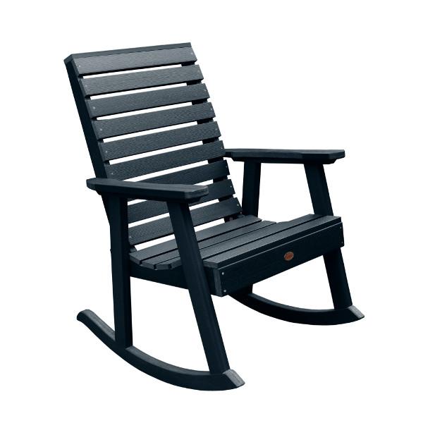 Weatherly Outdoor Rocking Chair Rocking Chair Federal Blue