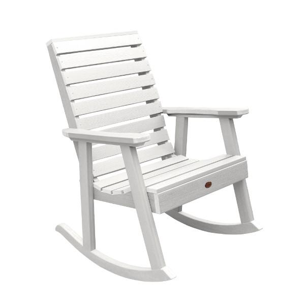 Weatherly Outdoor Rocking Chair Rocking Chair White