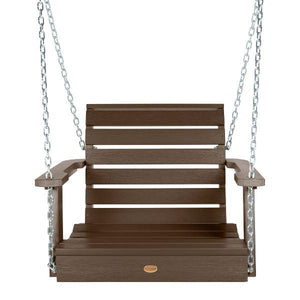 Weatherly Single Seat Swing Seat Swing Weathered Acorn