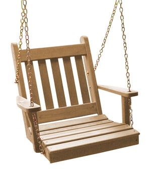 Western Red Cedar 2ft Traditional English Chair Swing Porch Swing