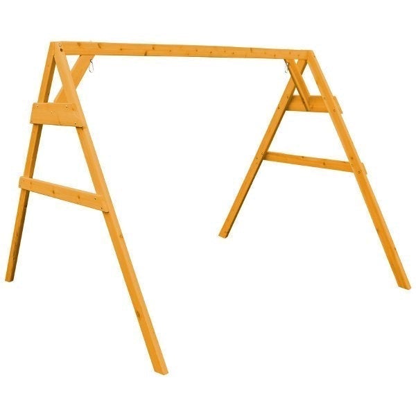 Western Red Cedar 2x4 A-Frame Swing Stand for Swing or Swingbed (Hangers Included) Porch Swing Stand 6ft / Natural Stain