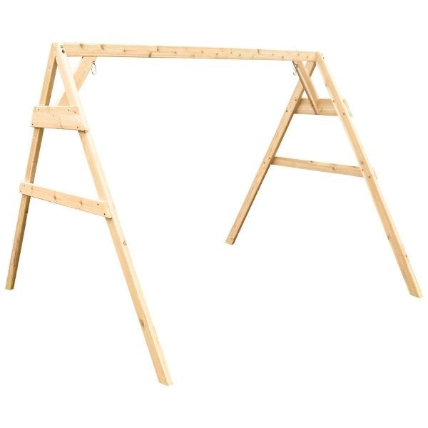 Western Red Cedar 2x4 A-Frame Swing Stand for Swing or Swingbed (Hangers Included) Porch Swing Stand 6ft / Unfinished