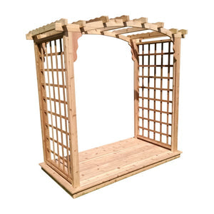 Western Red Cedar Cambridge Arbor & Deck Porch Swing Stand 6ft / Unfinished