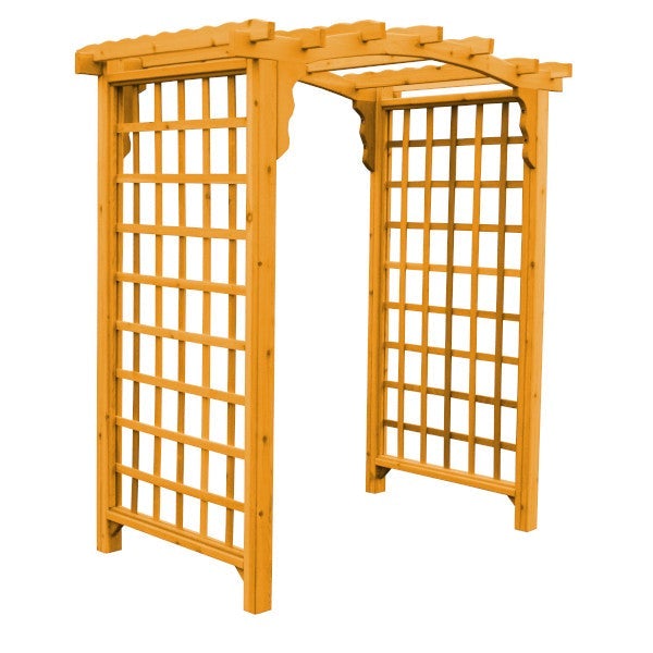 Western Red Cedar Cambridge Arbor Porch Swing Stand 5ft / Natural Stain