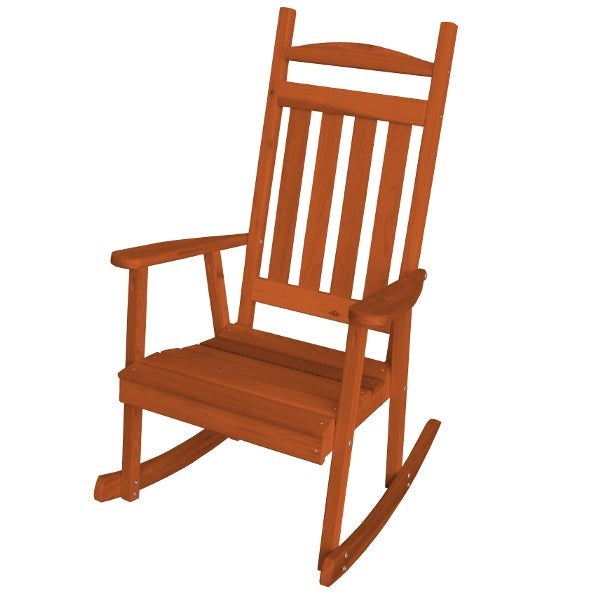 Western Red Cedar Classic Porch Rocker by A L Furniture The
