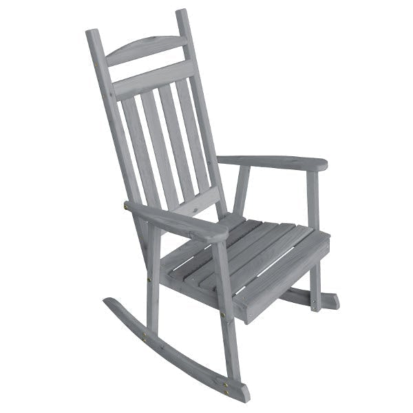 Western Red Cedar Classic Porch Rocker Rocking Chair Gray Stain